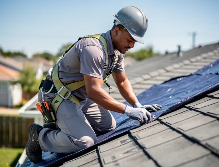 Roof Tarping service in Fontana